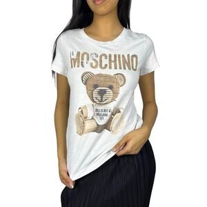 Moschino Milano Bear White T-Shirt